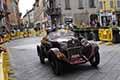 Fiat 514 Coppa Delle Alpi anno 1931 con il duo belga Peter DE SMET e Sylvie DE MEULENEERE alle Mille Miglia 2021, passaggio da Reggio Emilia in gara con il numero 66