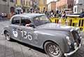 Lancia Aurelia B22 del 1953 con il driver Paul SMITH (IRL) e nagigator Andrew ARCHIBALD (GB) alle Mille Miglia 2021, slilata a Reggio Emilia con il numero di gara 189