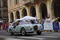 Lancia Aurelia B24 Spider America Pininfarina anno 1955 con il duo ceco Petr HOLUBEC e Jan DRAHOTA alla Mille Miglia 2021, passaggio di Reggio Emilia con il numero di gara 330