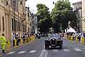 Lancia Lambda Spider Casaro del 1929 con il duo italiano Andrea Luigi BELOMETTI e Gianluca BERGOMI alle Mille Miglia 2021. Sfilata a Reggio Emlia, in gara con il numero 41 alle Mille Miglia