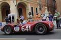 Maserati A6 GCS 53 del 1954 con il pilota Gian Pietro ROSSETTI (CH) e navigatore Thomas KERN (CH) alle 1000 Miglia 2021, sfilata a Reggio Emilia con il numero di gara 277