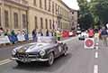 Mercedes-Benz 190 SL anno 1955 equipaggio norvegese Cees WILLEMSE e Jan PETERS alle Mille Miglia 2021, slilata a Reggio Emilia con il numero di gara 339