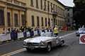 Mercedes-Benz 190 SL del 1956 con il duo norvegese Rob HUISMAN e Ingrid HUISMAN alla Mille Miglia 2021, passaggio a Reggio Emilia con il numero di gara 351