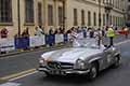 Mercedes-Benz 190 SL del 1956 con il duo straniero Jean Claude CHALHOUB (F) e Karen-Elisaberth OUTRED (E) alla Mille Miglia 2021, sfilata a Reggio Emilia con il numero di corsa 388