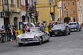 Mercedes-Benz 300 SL Coup W198 del 1954 con il drive Jelinek RADEK alle Mille Miglia 2021, che sfila a Reggio Emilia con il numero di gara 246