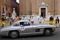 Mercedes-Benz 300 SL Coup W198 del 1954 con il pilota Paolo ZANARDI e navigatore Giovanni FASSI alle 1000 Miglia 2021, sfilata a Reggio Emilia con il numero di gara 278