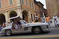 Mercedes-Benz 300 SL Coupe W198 del 1955 con il driver Peter JANO e codriver Peter GANYO alla 1000 Miglia 2021, passaggio a Reggio Emilia con il numero di gara 312