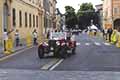 O.M. 665 S Superba 2000 del 1927 con il duo tedesco pilota Corinna FENDT e codriver Elsenbach JOERG passaggio a Reggio Emilia alle Mille Miglia 2021 in gara con il numero 2