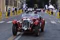 O.M. 665 SMM Superba 2000 anno 1929 del duo italiano Roberto MIATTO e David BORCHIA alla Freccia Rossa, passaggio a Reggio Emilia della Mille Miglia 2021 che gareggia con il numero 4