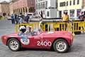 Parisotto FIAT 750 Sport del 1952 con il duo Paul LEE (USA) Daniel LEE (GB) alle Mille Miglia 2021, slilata a Reggio Emilia con il numero di gara 212