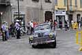 Peugeot 204 Berlina del 1949 con il duo norvegese Hugo KAMPMAN e Elle Marie VAN DOOL alle Mille Miglia 2021, passaggio a Reggio Emilia in gara con il numero di corsa 170