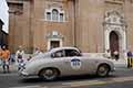 Porsche 356 1500 Coupè del 1955 con il driver Jens WALTHER (D) e codriver Franck ANGELKOETTER (D) alle 1000 Miglia 2021, passaggio a Reggio Emilia con il numero di gara 323