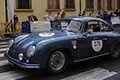 Porsche 356 A 1600 del 1956 con il pilota Paolo NILLI e navigatore Alberto ORIOLI alla 1000 Miglia 2021, passaggio a Reggio Emilia con il numero di gara 375