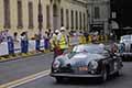 Porsche 356 Speedster 1500 del 1955 con il duo tedesco Michael KNAPPLE e Ellen LOHR alla Mille Miglia 2021, sfilata a Reggio Emilia con il numero di gara 336