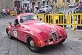 SIATA 508 C 1100 Berlinetta Viotti del 1940 equipaggio Donald OSBORNE (USA) e Antonio MELEGARI (I) alle 1000 Miglia 2021, sfilata a Reggio Emilia con il numero di corsa 118