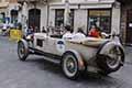 Sunbeam 3 Litre TWIN CAM Super Sports del 1926 special list con il pilota Michel LAARMAN e copilota Milton LAARMAN alle Mille Miglia 2021. Sfilata a Reggio Emlia, che gareggia con il numero 18