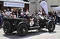 Freccia Rossa a Reggio Emilia con la Bentley 3 litre del 1923 equipaggio svizzero pilotar Mark Hulsebergen e navigatore Alan Hulsebergen alle Mille Miglia 2026. Scopri la Fiat 514 CA Spider Sport auto d�epoca. Guarda le Foto!