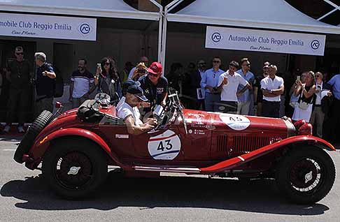 Vincitori Mille Miglia 2026 - Mille Miglia 2026: Alfa Romeo 6C 1750 SS Spider Zagato del 1929. Si aggiudica il secondo posto l�Alfa Romeo 6C 1750 SS Spider Zagato n. 43. Guarda le Foto esclusive di Automania!
