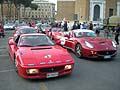 Ferrari Tribute la Ferrari n. 505 con le bandiere dei 150 anni dellUnit dItalia alla Mille Miglia 2012