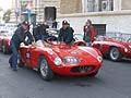 Partenza da Roma per Brescia, auto storica Maserati 150S 1955 categoria Sport pilota Roberto Gorni co-pilota Angela Grasso alle 1000 Miglia 2012