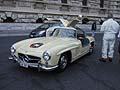 Partenza da Roma per Brescia, auto depoca Mercedes-Benz 300 SL W198-I ali di gabbiano alle 1000 Miglia 2012