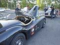 Partenza da Roma, auto storica auto storica Jaguar XK 140 OTS SE 1956 duo Burton inglesi alle Mille Miglia 2012