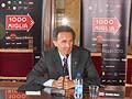 Giordano mozzi che interviene alla conferenza stampa delle 1000 Miglia 2012