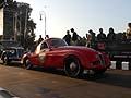 Partenza da Roma, auto storica Fiat 508 C 1100 coupe 1940 driver Bernd Dannenmaier co-driver Ekkehard Strobel alle 1000 Miglia 2012