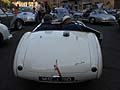Partenza da Roma per Brescia, auto depoca Austin Hearly 100S 1955 retro vettura in gara nelle Mille Miglia 2012