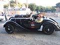 Partenza da Roma, auto depoca BMW 328 del 1937 driver Georg Hackl co-driver Maximilian Neumayr alle Mille Miglia 2012