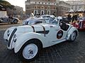 Partenza da Roma, auto depoca BMW 328 del 1938 pilota Markus Braunsperger co-pilota Siegmund Grieb alle Mille Miglia 2012