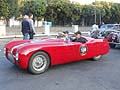 Partenza da Roma, auto storica Cisitalia 202 SMM 1947 driver Bruce Rudin e co-driver David George alle Mille Miglia 2012