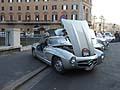 Partenza da Roma per Brescia, auto depoca Mercedes-Benz 300 SL W198-I del 1955 driver Loris Beghetto codriver Francesco Beghetto alle Mille Miglia 2012