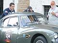 John Elkann e Borromeo nella FIAT 8V del 1954 in partenza da Roma per le Mille Miglia 2012