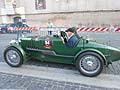 Partenza da Roma, auto storica MG K3 1934 con il pilota Douglas Hampson e co-pilota John Hampson alle Mille Miglia 2012