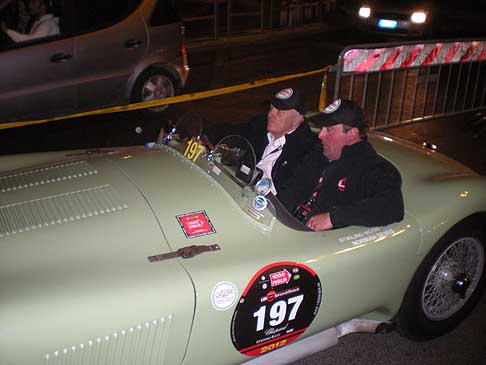 Ex pilota F1 - Mille Miglia 2012 foto archivio Automania Jaguar Heritace Racing con lex pilota di F1 la legenda Stirlin Moss e co-driver Norman Dewis
