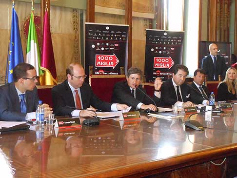 Conferenza Stampa - Intervento del sindaco di Roma Gianni Alemanno alla conferenza stampa delle 1000 Miglia 2012