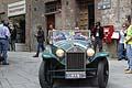 Lancia Lambda serie VIII del 1928 driver Kuck e co-driver Schemme tedeschi arrivo a Siena delle 1000 Miglia 2013
