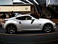 Nissan 370Z sport car profilo laterale al Motor Show di Ginevra 79^ edizione