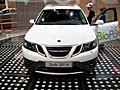 Saab 93 X Bio Power frontale al Motor Show di Ginevra 2009