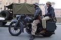 Moto DKW militare, atmosfera ripartenza carrovana Anniversario Liberazione Ferrara