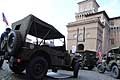 Veicoli Minitari Usa a Piazza Castello Ferrara, per il 72 Anniversario Liberazione