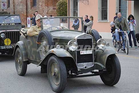 Carovana militare Storica - Mezzo militare Fiat, Anniversario Liberazione dItalia a Ferrara