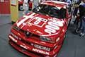 Alfa Romeo 155 V6 TI racing cars esposta nello stand Stellantis alla Fiera Auto e Moto dEpoca di Bologna 2023