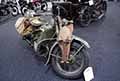 Harley Davidson XA del 1942 include bisacce in pelle e un fodero con mitra Tommy ad Auto e Moto dEpoca 2023 presso Bologna Fiere