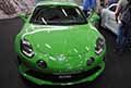 Alpine Renault A110 auto sportiva green ad Auto e Moto dEpoca 2023 presso la Fiera di Bologna 1^ edizione nel capoluogo Emiliano