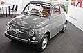Fiat 500 F del 1965 grigia esposta ad Auto e Moto d�Epoca 2025 presso Bologna Fiere. Scopri la Fiat 500 F Club Italia di Garlenza. Ecco le Foto!