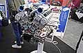 Motore Bugatt V12 con 60 valvole, 3499 cc dotato di 4 turbo esposta a Auto e Moto D�Epoca presso la Fiera di Bologna. Scopri il motore della Bugatti EB110. Guarda le Foto!