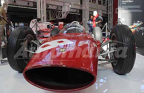 Museo MAuto Torino - Ferrari 156 F del 1963 monoposto storica di Formula 1 in bella mostra ad Auto e Moto dEpoca 2025 presso Bologna Fiere. Scopri la Ferrari 156 F. Non perdere le Foto esclusive di Automania.it!