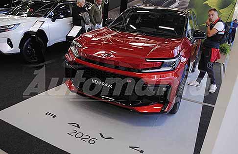 Toyota - Toyota RAV4 MY 2026 Suv esposto in anteprima nazionale ad Auto e Moto dEpoca 2025 presso Bologna Fiere. Scopri il Nuovo Toyota RAV4 la sesta generazione che entrer in commercio nel primo trimestre del 2026. Guarda le Foto esclusive di Automania!